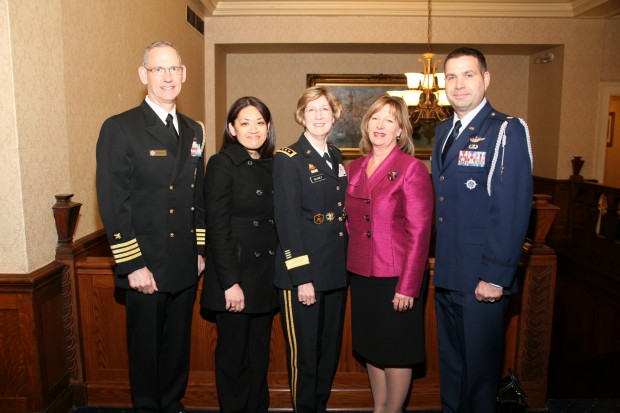 Mark Wheeler, JoAnn Papworth, Honoree Lt. Gen. Kathy Gainey, Gail Jorgenson, Chad Annunziata